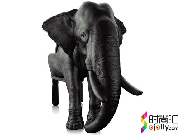 It is furniture and sculpture. The animal kingdom is a lifelike elephant chair.