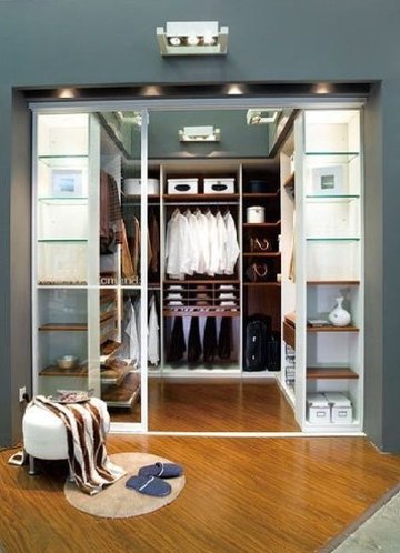 Home storage DIY fashion cloakroom design