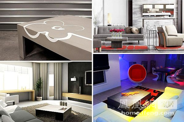 Customized new style, calm and modern concrete material coffee table
