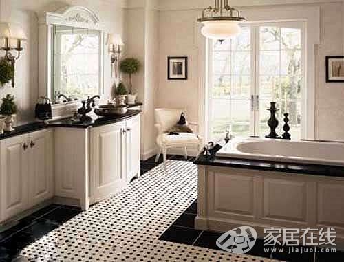 Middle-aged and old-fashioned bathroom decoration cases