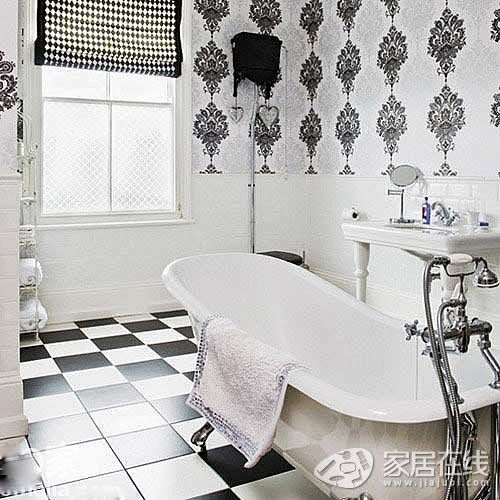 Middle-aged and old-fashioned bathroom decoration cases