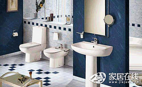 Middle-aged and old-fashioned bathroom decoration cases