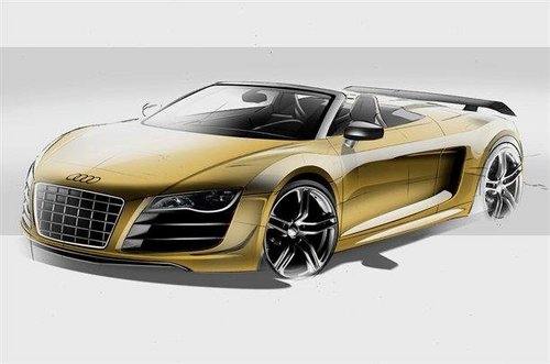 Frankfurt debut Audi R8 GT Spyder design