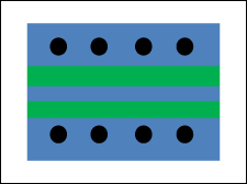 It is recommended to install a via fence on both sides of the coplanar waveguide.