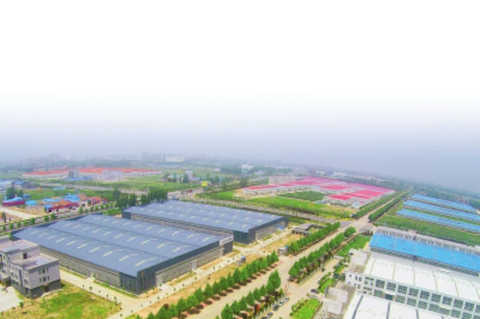 Qingfeng gathering area home industry park aerial photography
