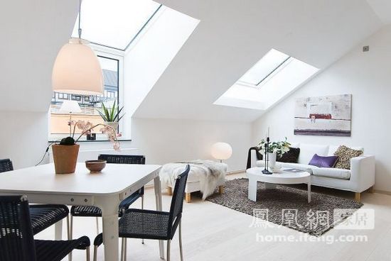 Ingenious skylight design 36 square meters of apartment is no longer simple