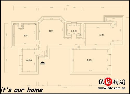 未改造前房型图