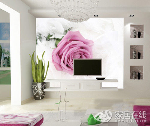 TV background wall renderings