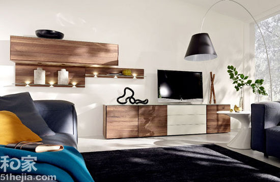 10 picture combination TV cabinet light simple wall