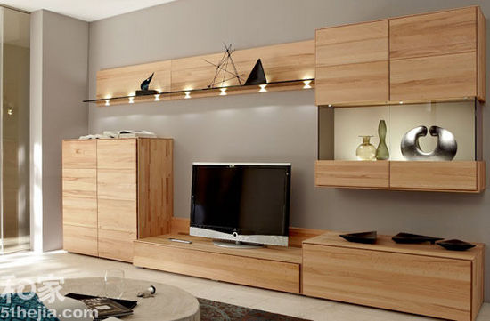 10 picture combination TV cabinet light simple wall