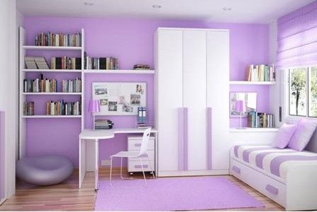 Purple home decoration gives people unlimited life