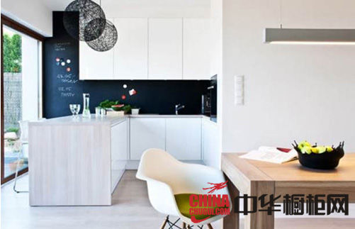 Simple open kitchen, refreshing space brings good mood for cooking