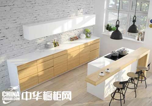 Stylish open kitchen, let happy life always accompany you