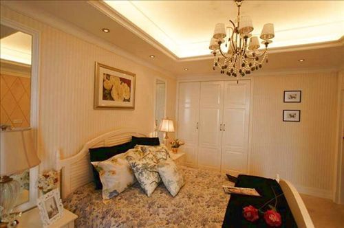 Wedding room bedroom decoration renderings European style bedroom