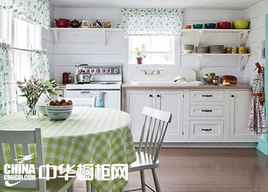 Small fresh kitchen decoration renderings