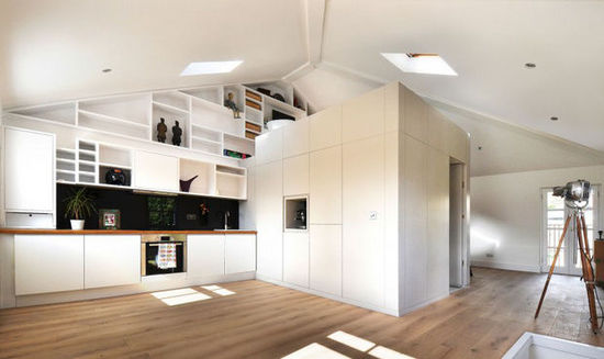 Clean Loft Apartment Small apartment can refer to the decoration template