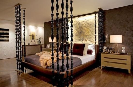 29 European four-poster beds Create a strong retro bedroom