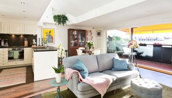 Sweden 77 square meters high loft [å›¾èµ]