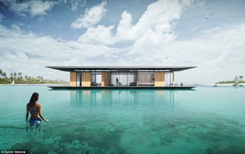 An architect from Singapore designed a drifting house to enjoy the demure of “people in the middle of the waterâ€.