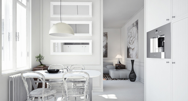Ultra-modern black and white gray design