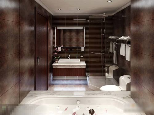 Bathroom glass partition renderings