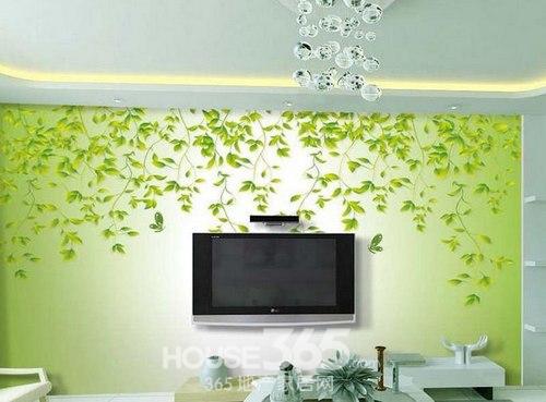 TV wall decoration renderings