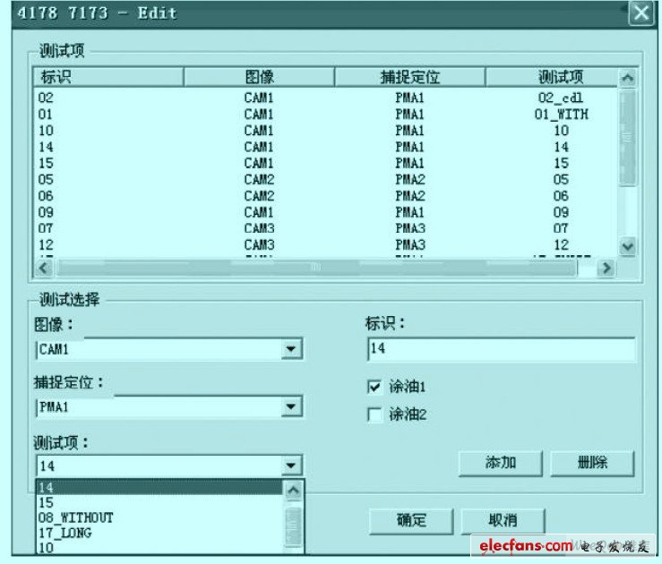 Interface for assigning detection items to each model