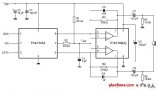 Schematic diagram of the headphone amplifier made by TDA1308