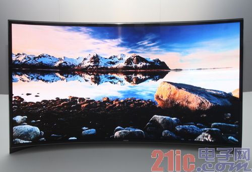 Samsung released the world's first flexible screen OLED TV