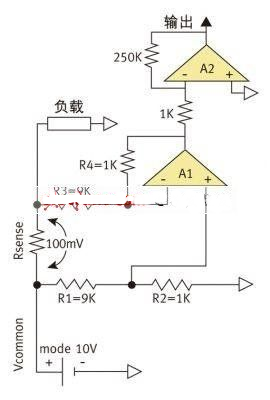 High-end detection op amp circuit