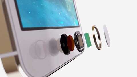 Push-type fingerprint recognition for iPhone 5s