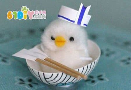 Cute eggshell boat handmade