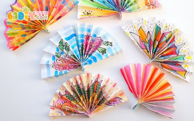 Children's handmade Chinese New Year decoration fan