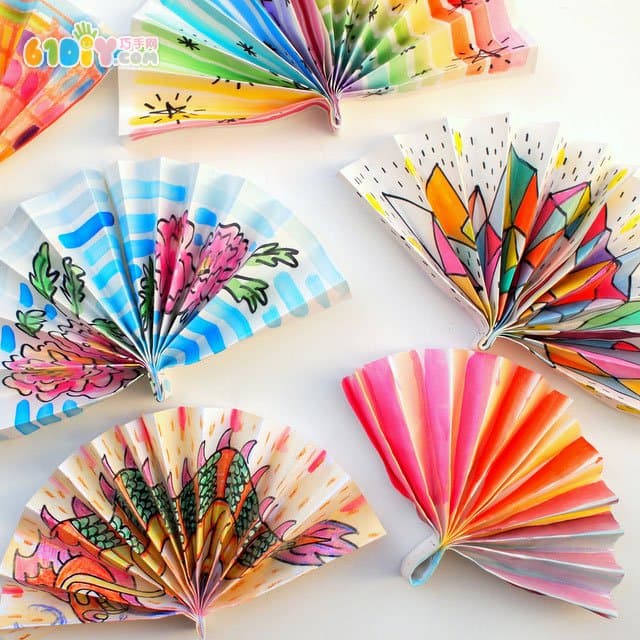 Children's handmade Chinese New Year decoration fan