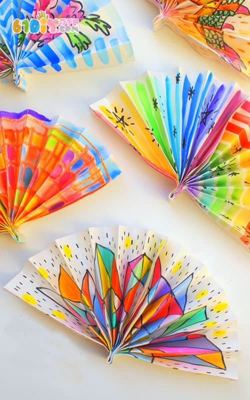 Children's handmade Chinese New Year decoration fan