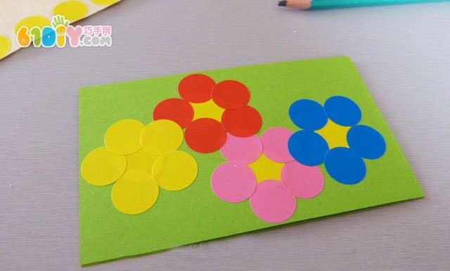 Children's handmade beautiful bouquet bookmarks
