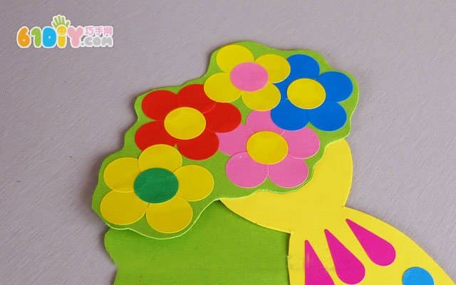 Children's handmade beautiful bouquet bookmarks