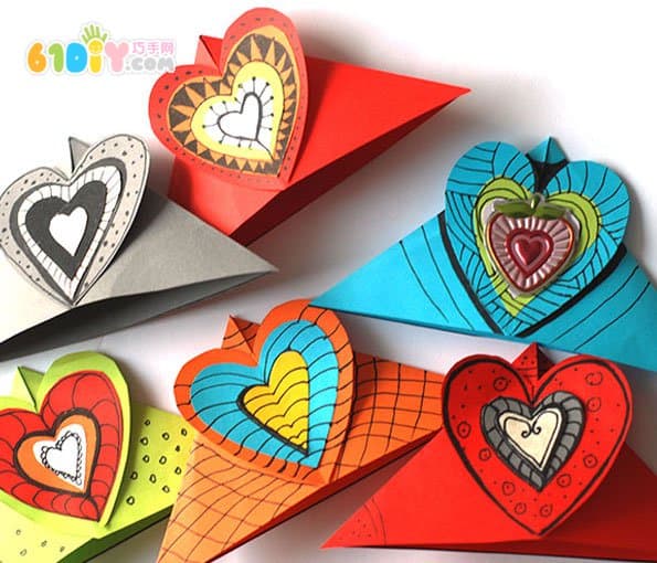 Creative DIY Love Book Corner Bookmark