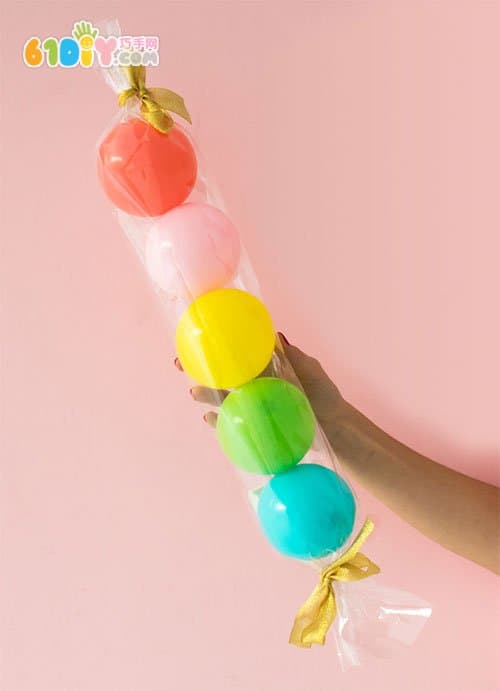 Balloon making festive candy decorative wall