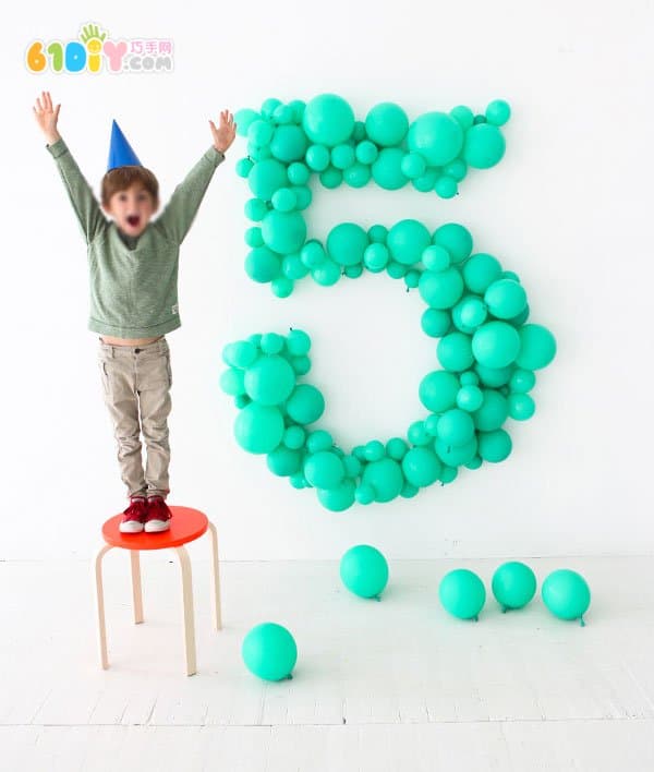 Balloon DIY making party decoration numbers