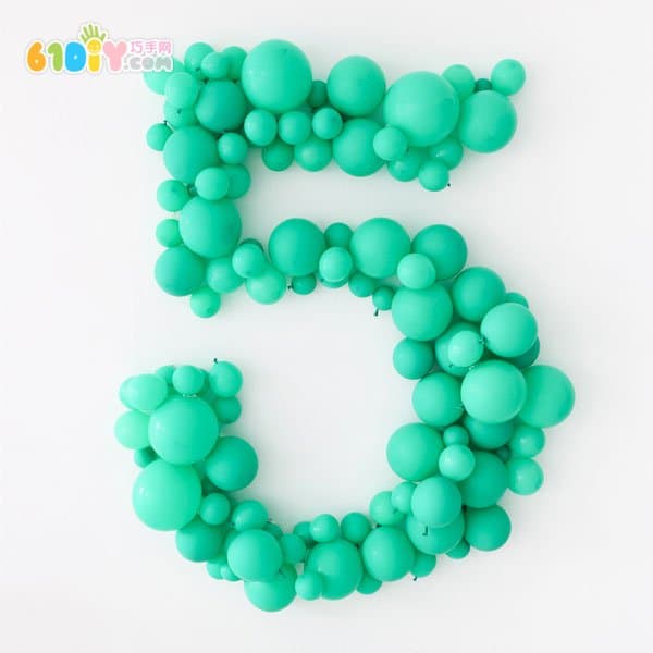 Balloon DIY making party decoration numbers