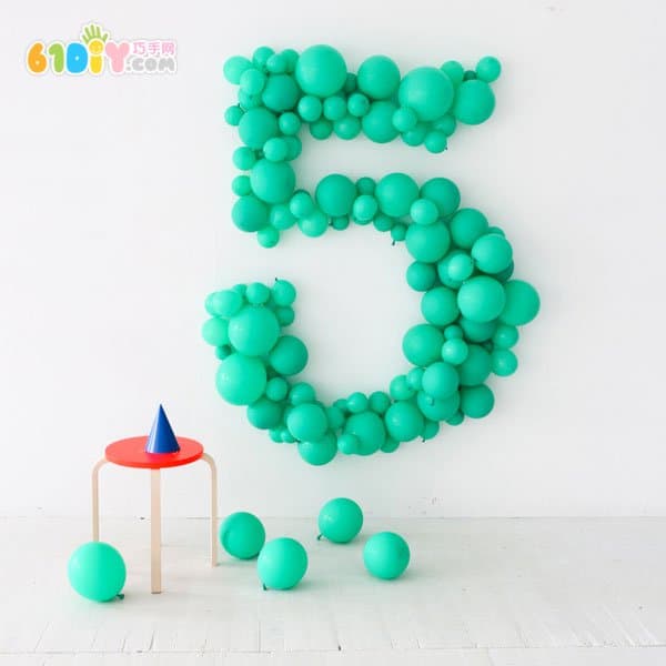 Balloon DIY making party decoration numbers