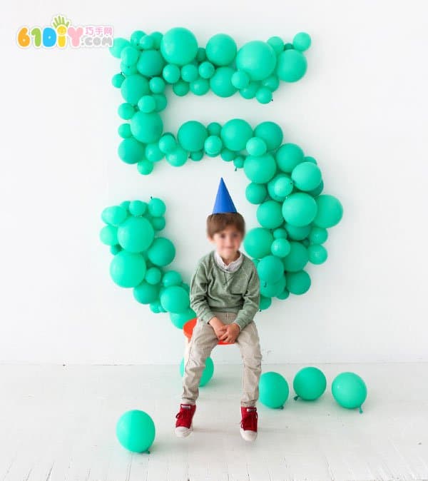 Balloon DIY making party decoration numbers