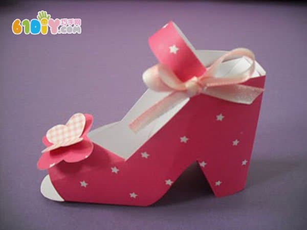 Beautiful high heel gift box handmade