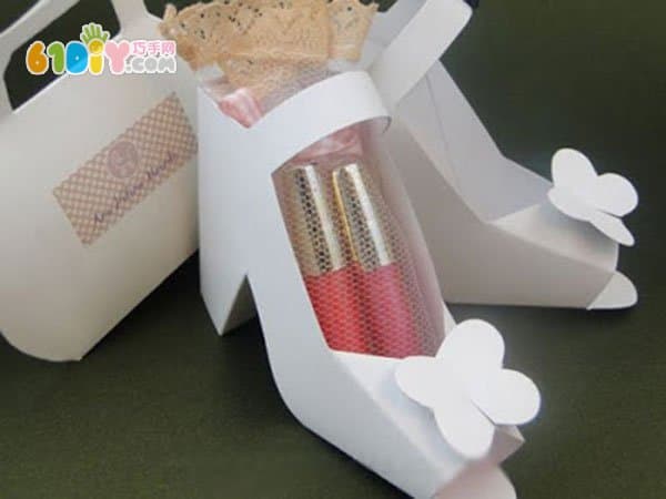 Beautiful high heel gift box handmade