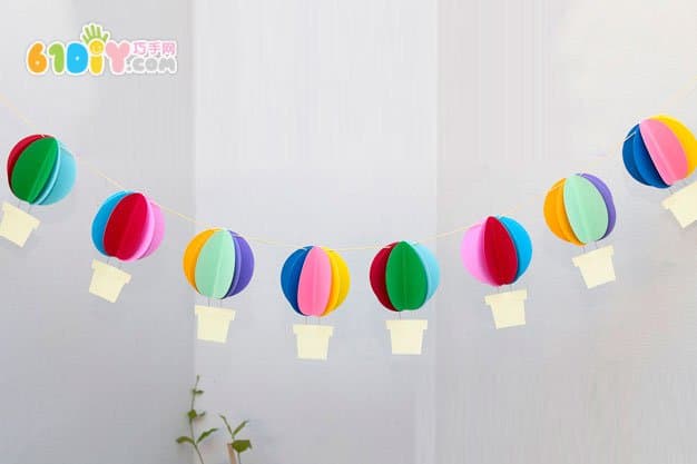 Handmade fresh hot air balloon ornaments