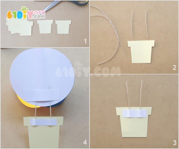 Handmade fresh hot air balloon ornaments