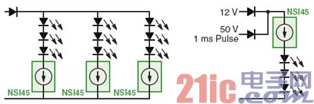 Figure 7: Constant current stabilizer for exterior and interior lighting of automobiles