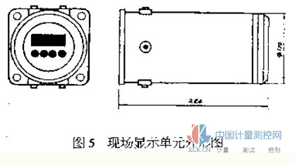 Field display unit outline drawing