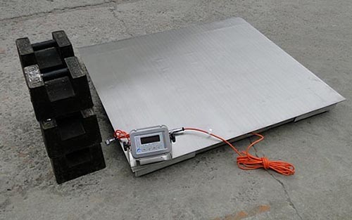 Stainless steel floor scale